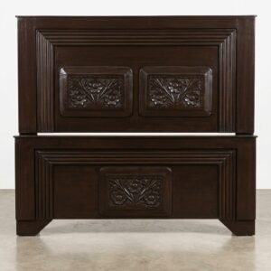 Classic dark wood bed